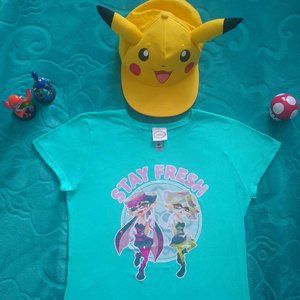 MEGA NINTENDO FAN (Splatoon T-shirt + Pikachu Hat)